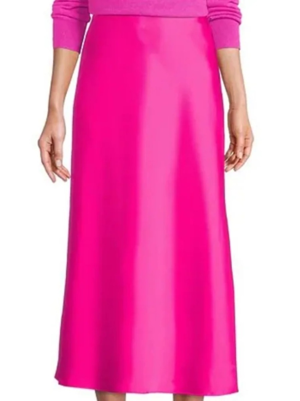 NWT Antonio Melani Fuchsia Midi Skirt, Size 4